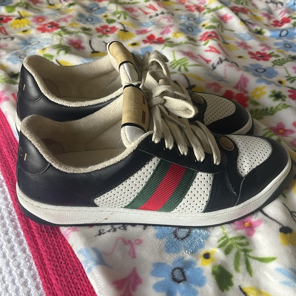 GUCCI Screener logo web stripe sneakers - Picture 5 of 12